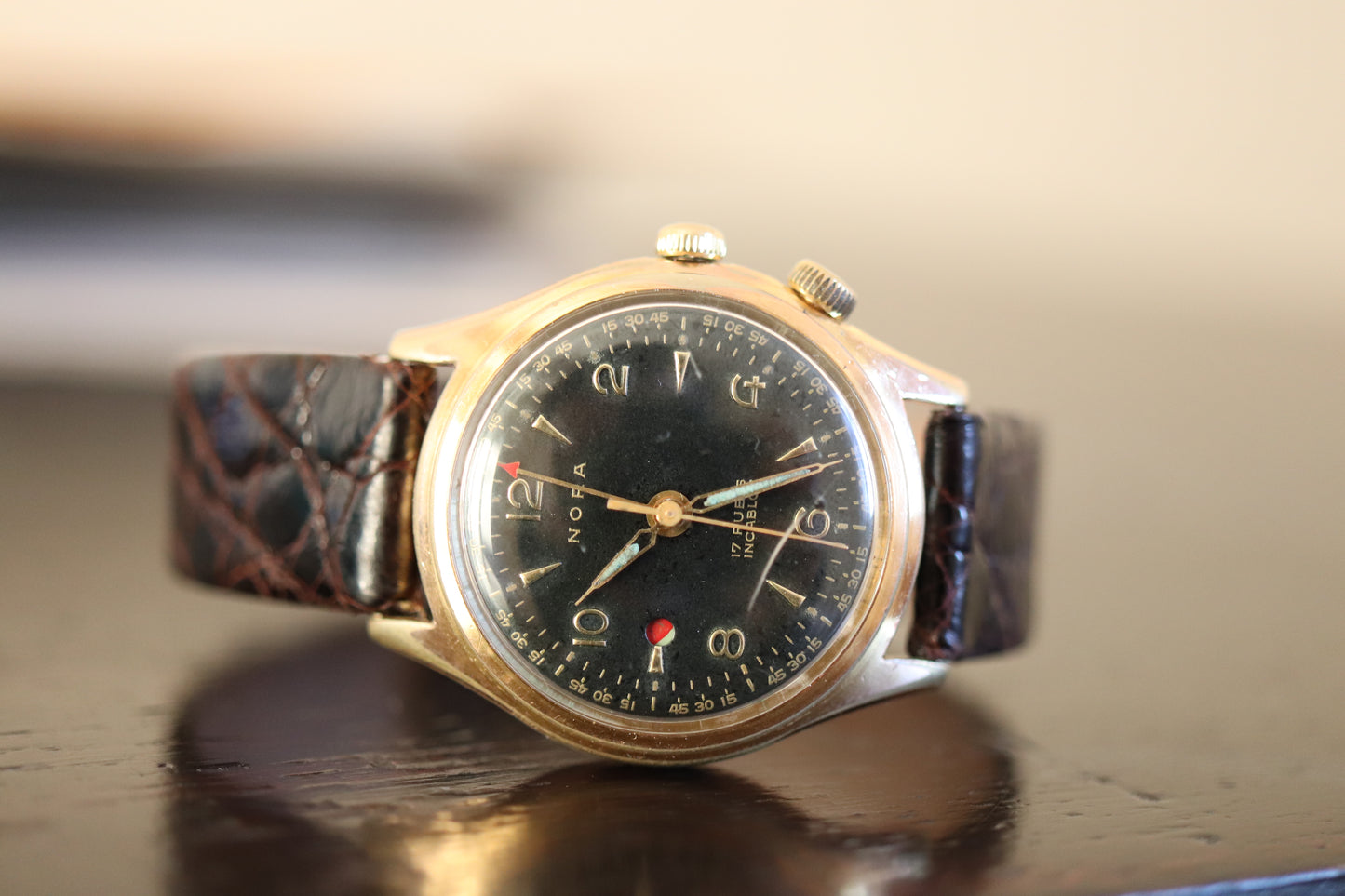 Nora Manual-Wind Alarm Watch