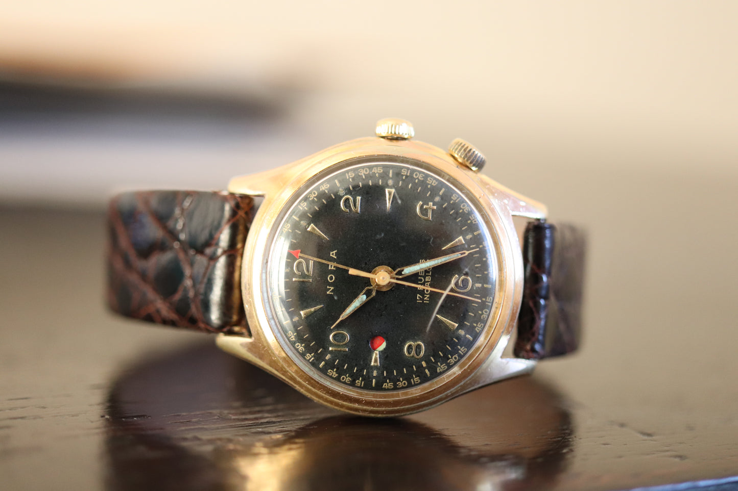 Nora Manual-Wind Alarm Watch