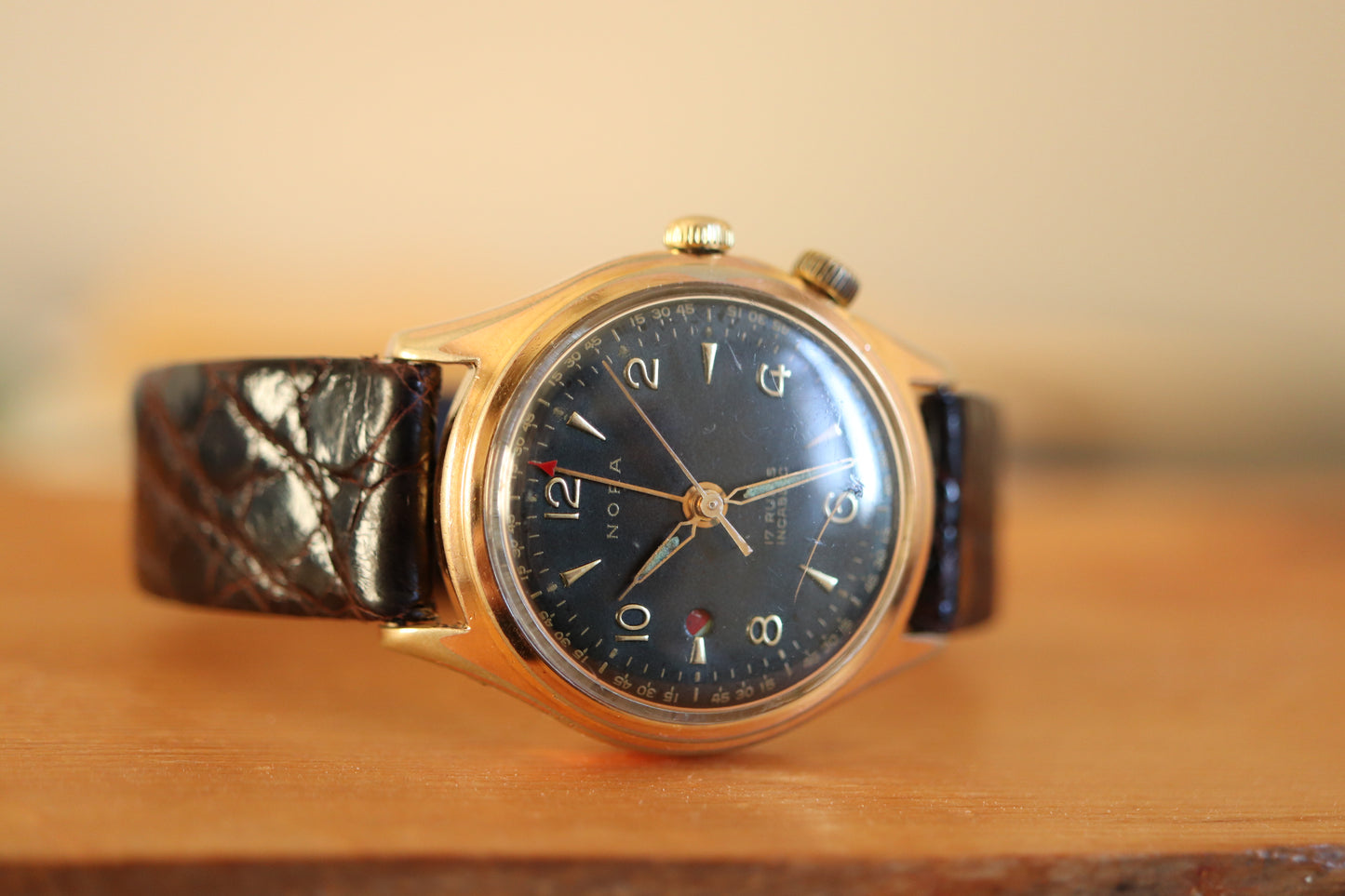 Nora Manual-Wind Alarm Watch