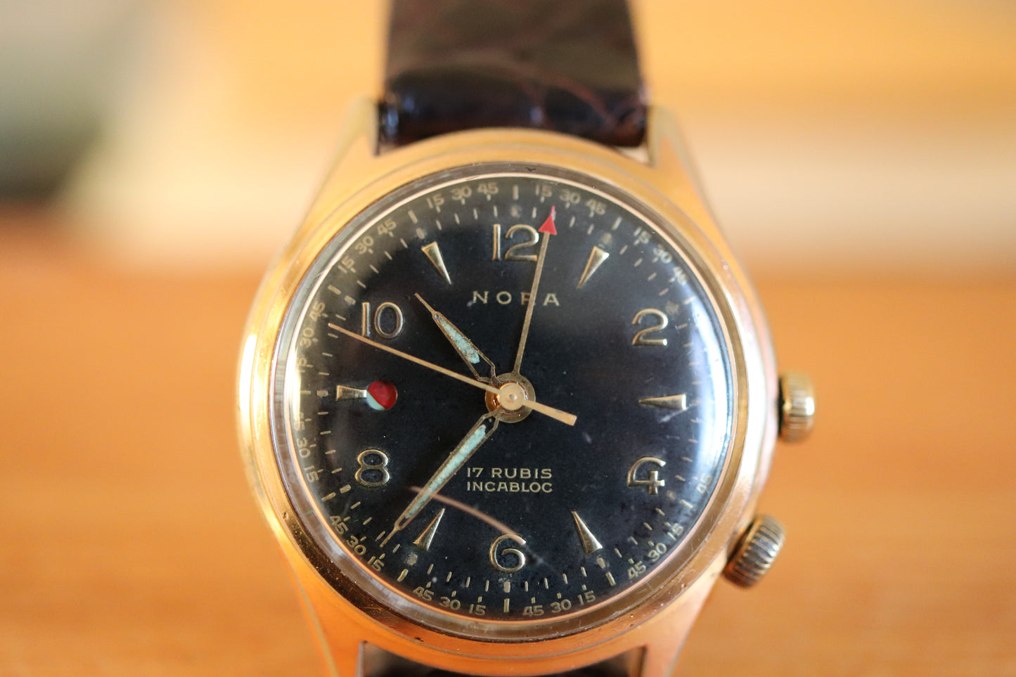 Nora Manual-Wind Alarm Watch