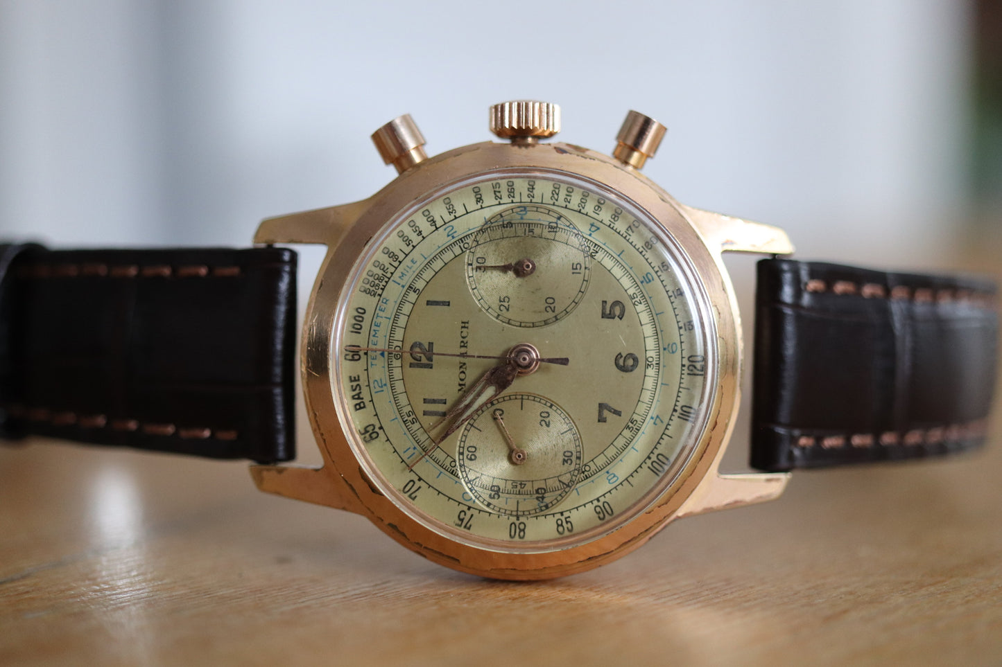 Monarch Gold-Plated Manual Chronograph