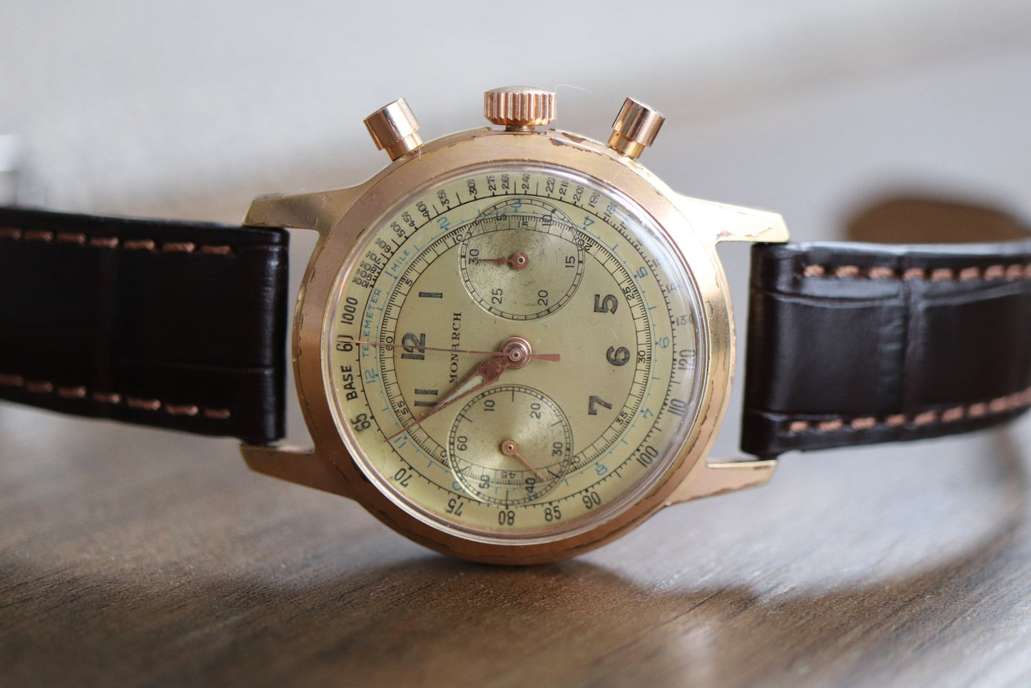 Monarch Gold-Plated Manual Chronograph
