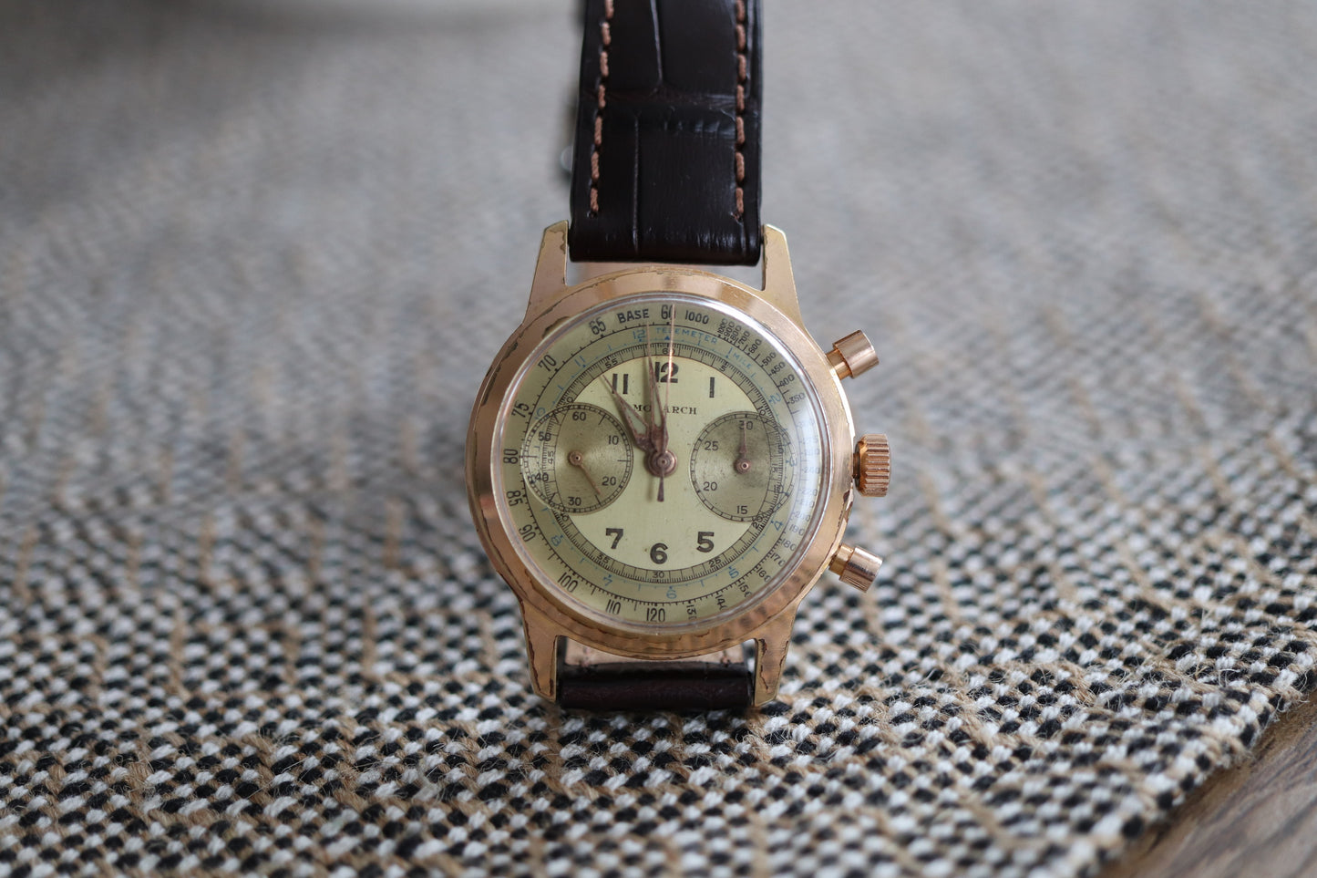 Monarch Gold-Plated Manual Chronograph