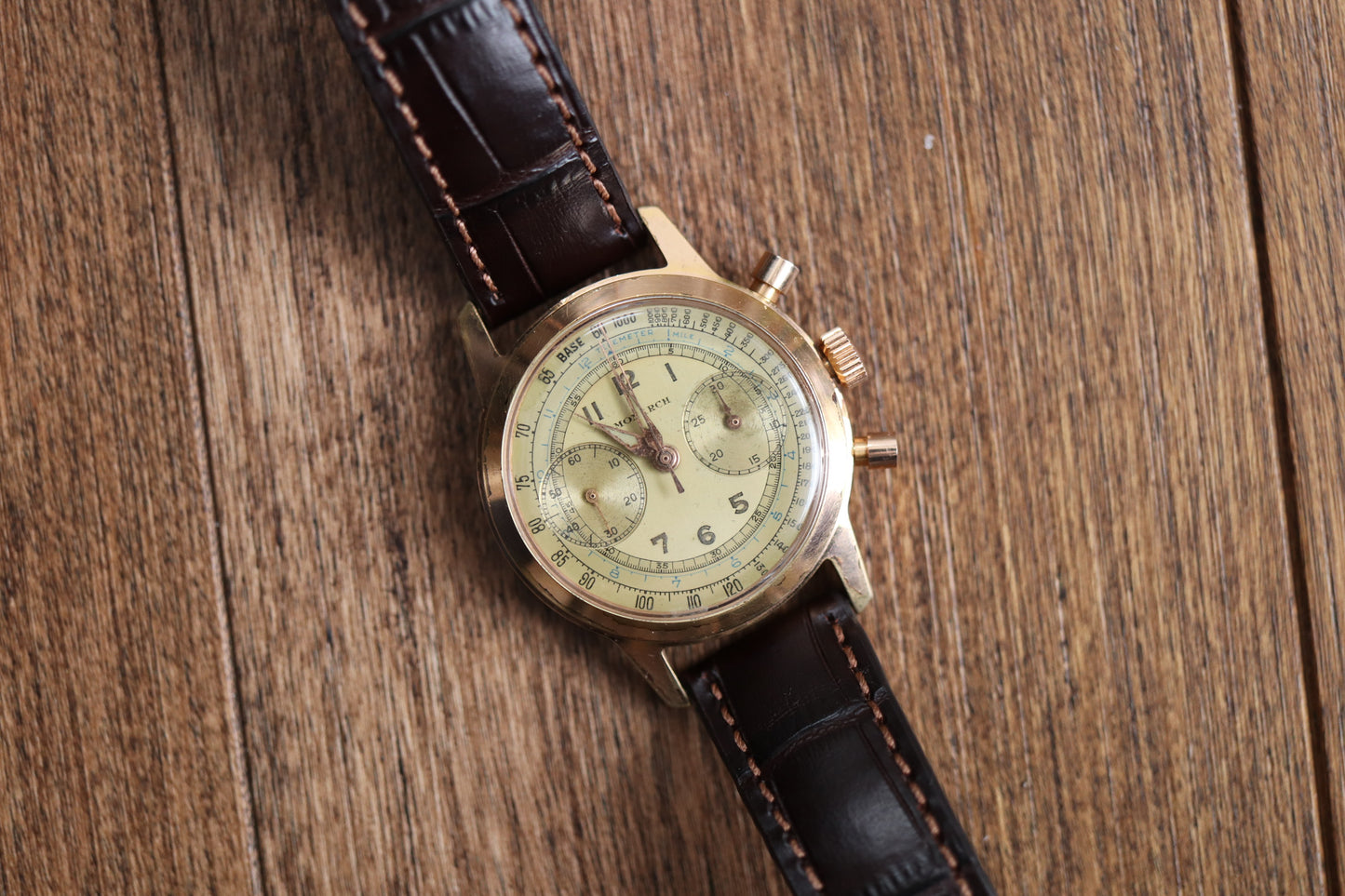 Monarch Gold-Plated Manual Chronograph