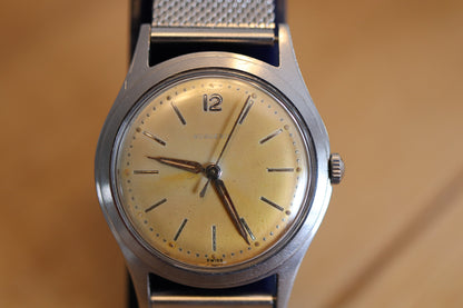 Huguenin Tropical Dial 17J Manual-Wind Watch