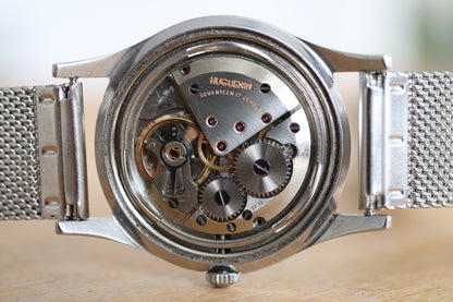 Huguenin Tropical Dial 17J Manual-Wind Watch