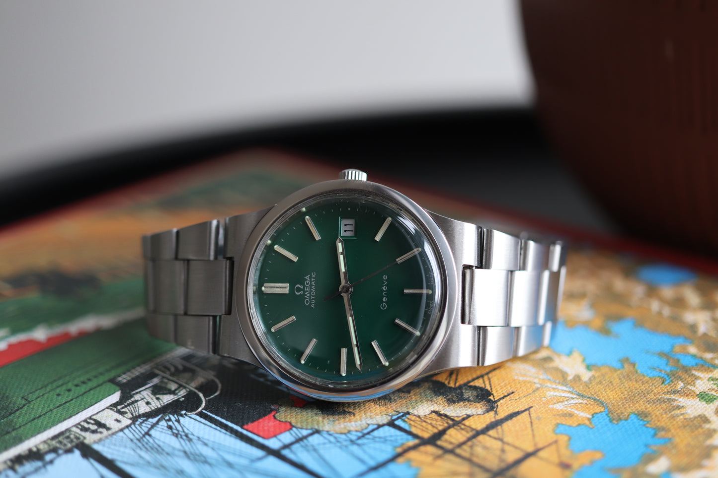 Omega 166.0173 Green dial Cal. 1012