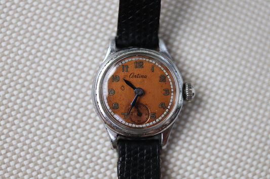 Vintage Certina Ladies Manual Wind Watch with Patina Dial - Repair project